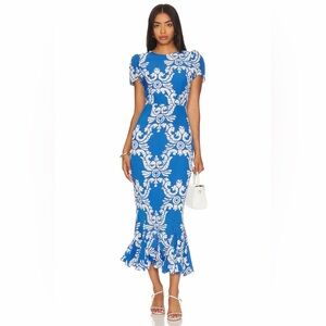 Rhode Lulani Maxi Dress in Batrik Grid